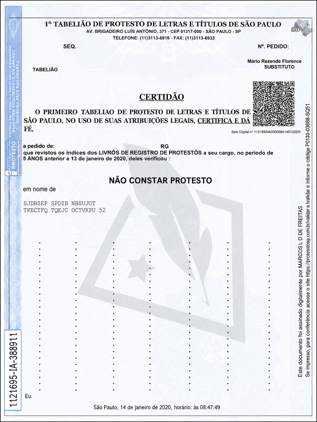 Imagem ilustrativa de Consulta de Protesto